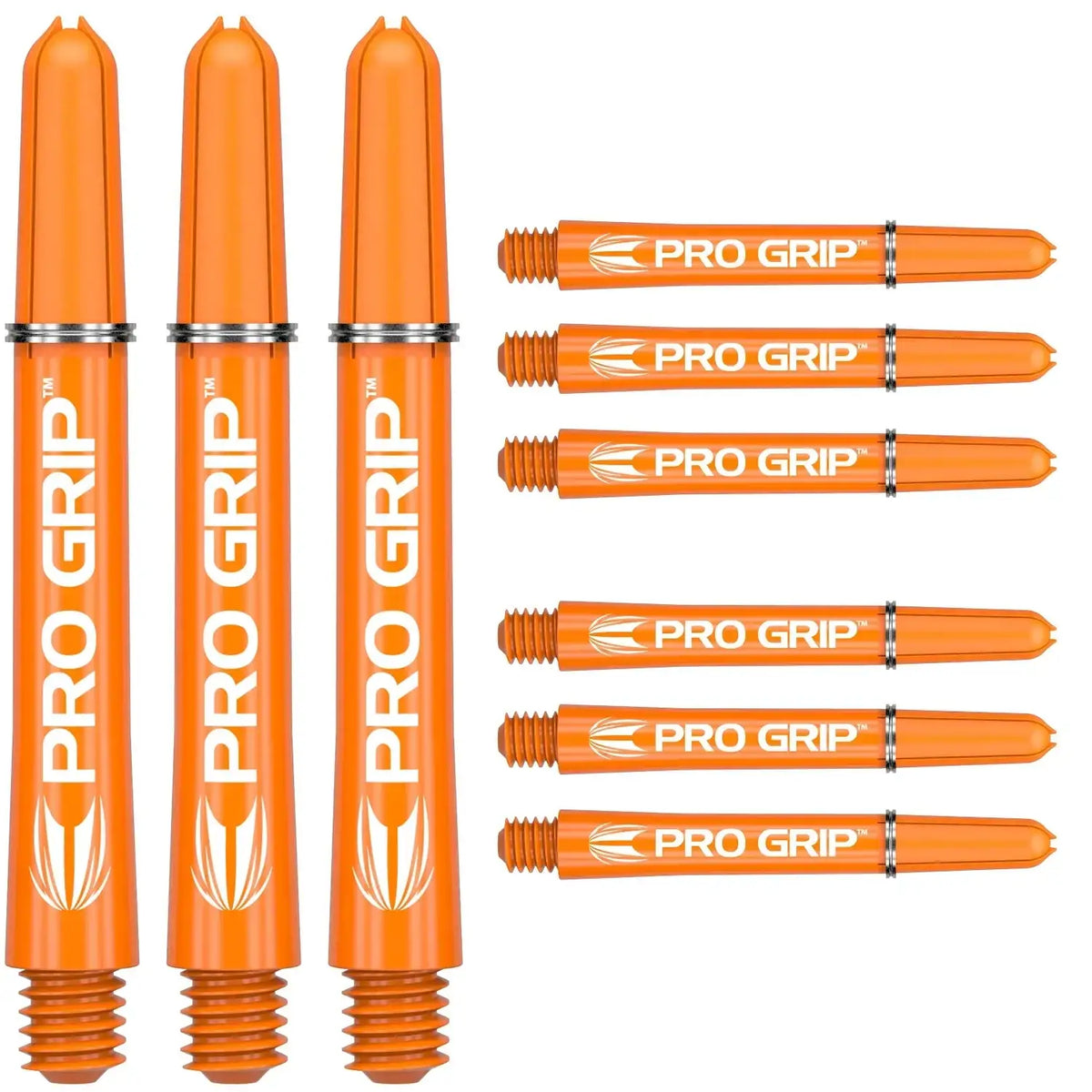 Orange Pro Grip Dart Shafts – robuste Dartzubehör für präzises Werfen