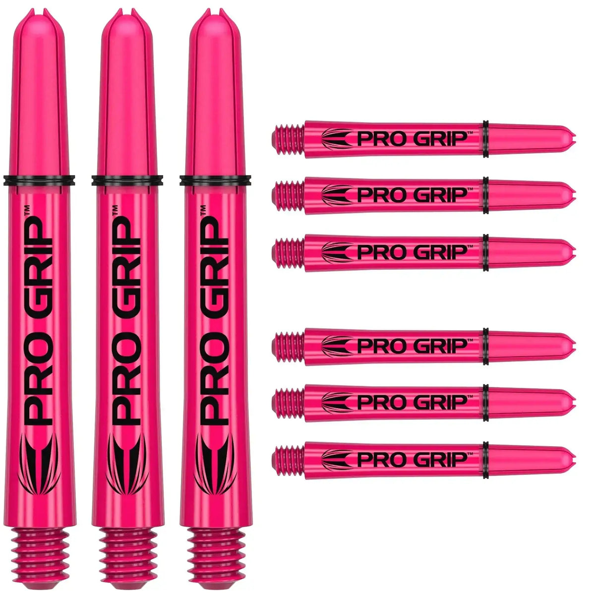 Pink Pro Grip Dart Shafts – robuste Dartschafts für optimale Griffigkeit und Präzision