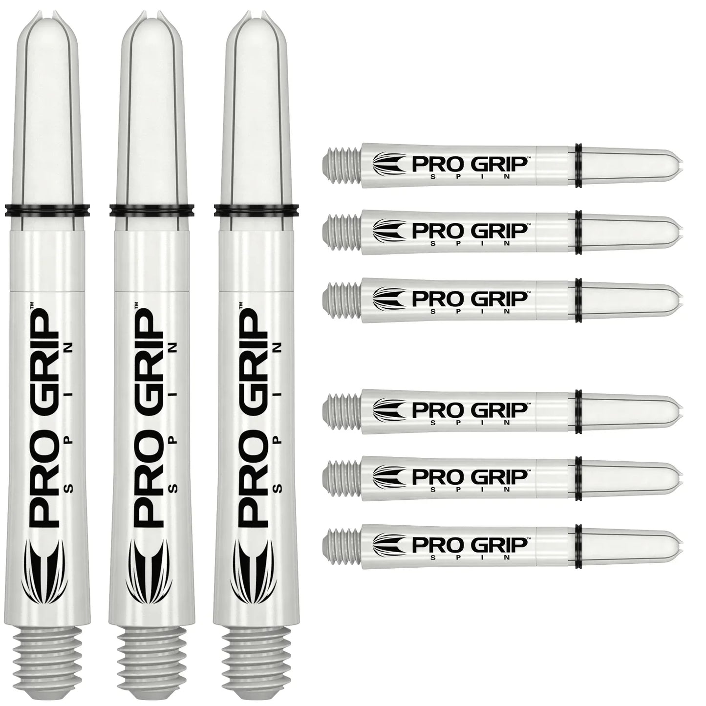 Target - Pro Grip Spin 3er Set Shaft - White - Dart forest