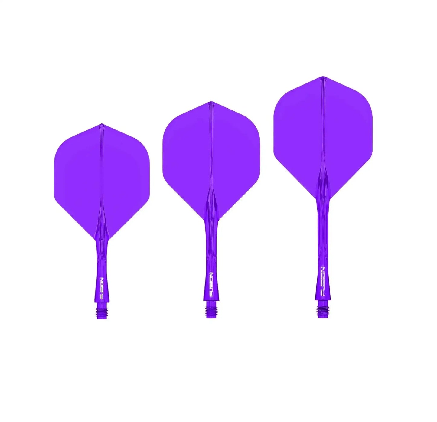 Violette Dartflights für präzises Werfen, ideal für Dartsportler