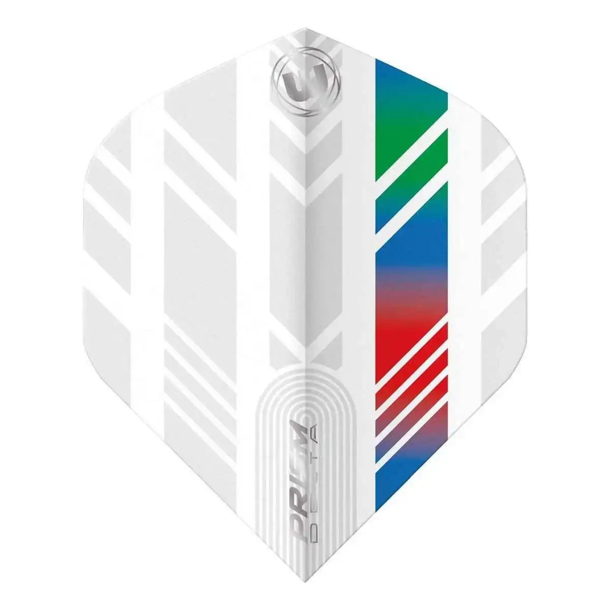 Unicorn Prism Delta Dartflügel mit farbverlaufendem Design und geometrischen Mustern