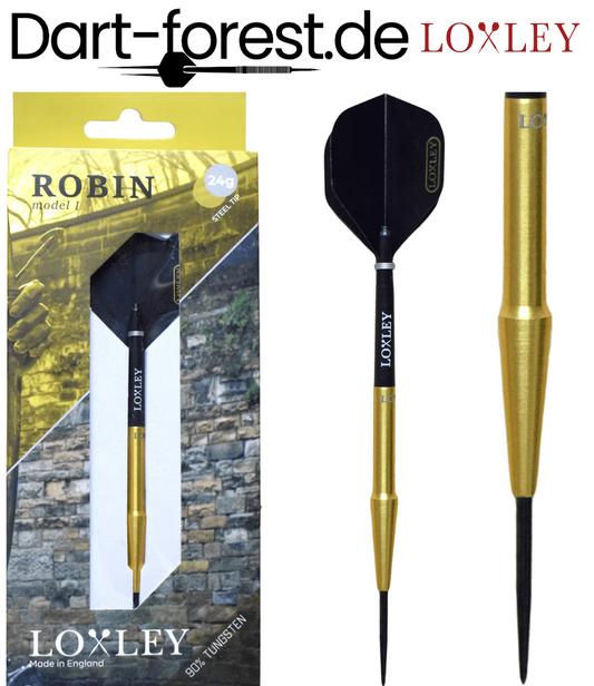 Loxley Robin model 1 Gold Steeldarts 22g 24g Steel Dart 90% Tungsten Darts 2022 Dartgewicht 22g