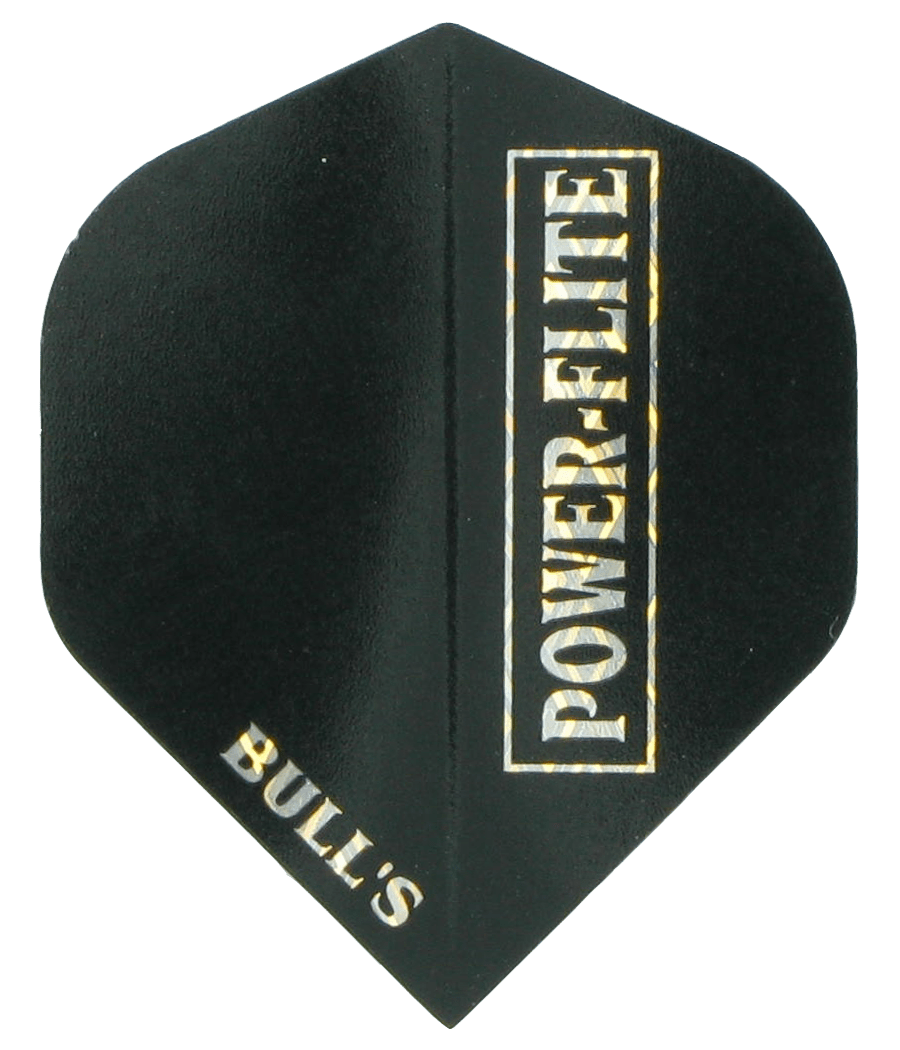 Bulls -6x- Power Flite Flight Black Standard Dart flights Bull´s Darts Schwarz