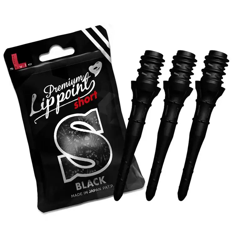 L-Style Premium Lippoint Short Black Dartspitzen, made in Japan