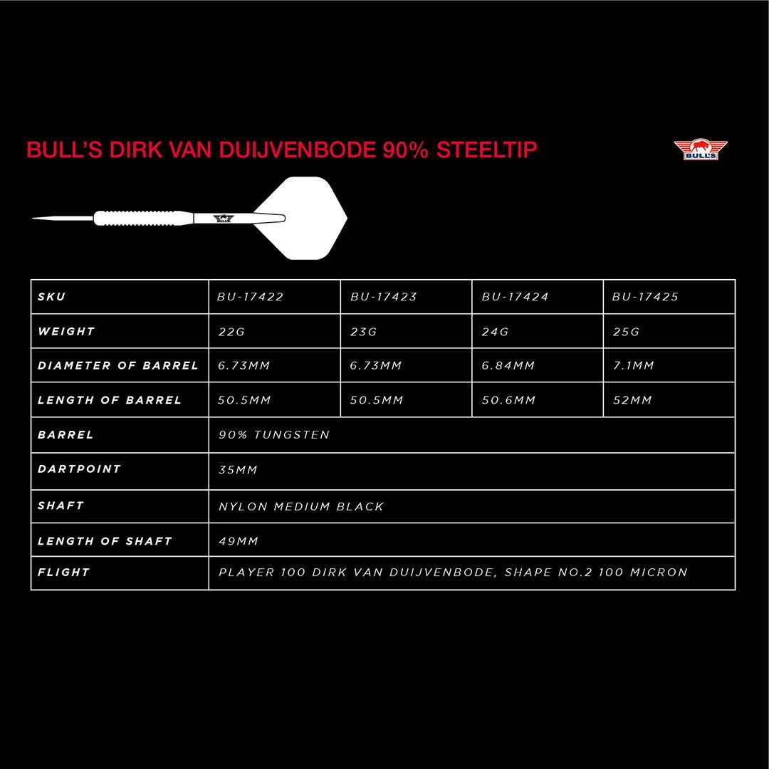 Bulls NL - Dirk van Duijvenbode Original - Steeldart