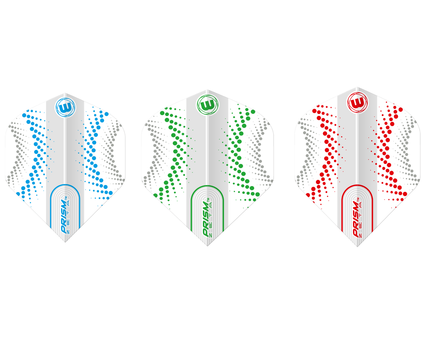 Winmau - Prism Zeta White Swirl Flight - Standard No2