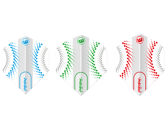 Winmau - Prism Zeta White Swirl Flight - Standard No2