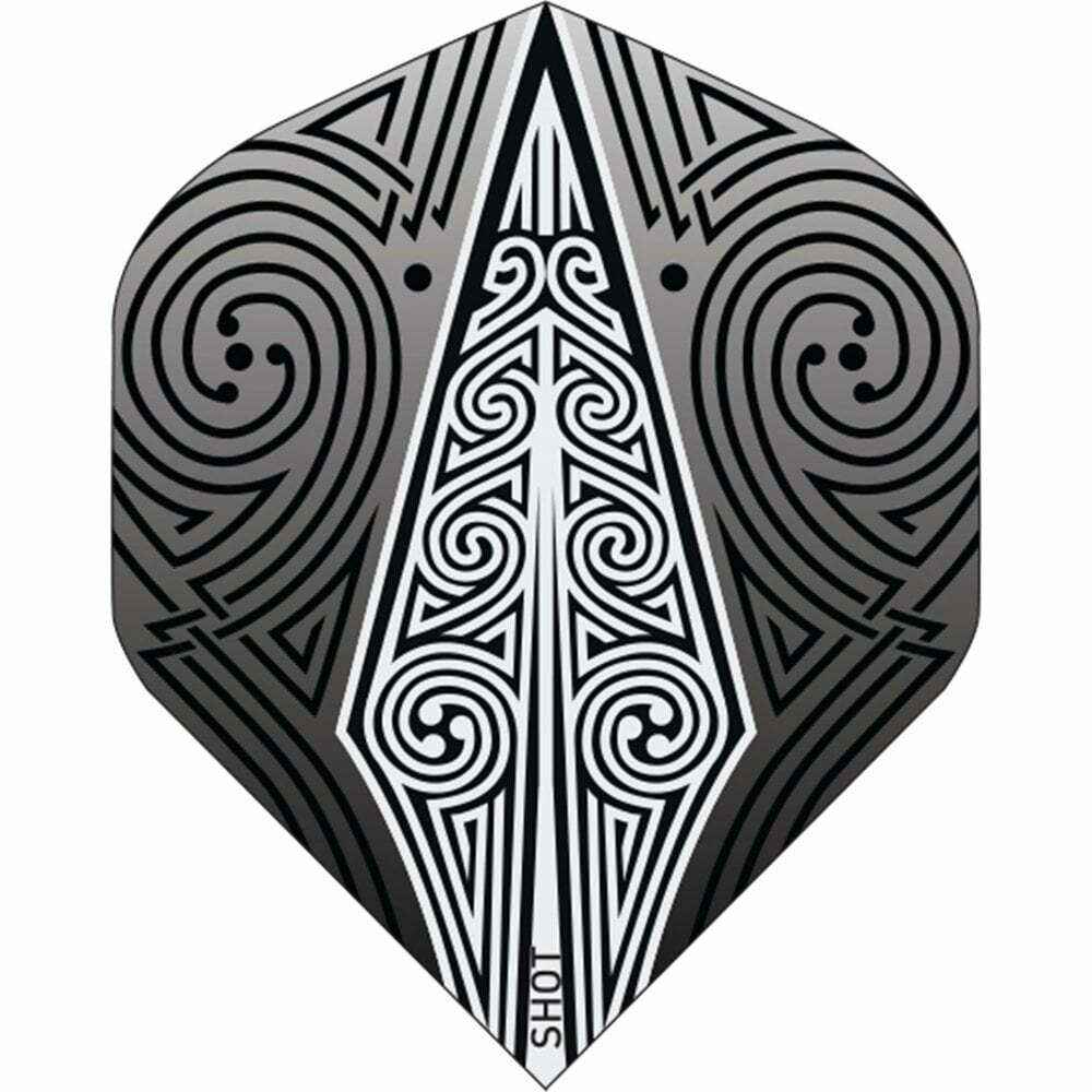 Shot Flights 6x Odins Spear Black Standard 100 Mikron Dart Flight Darts 2er Set (6x Flights) 2er Set (6x Flights)