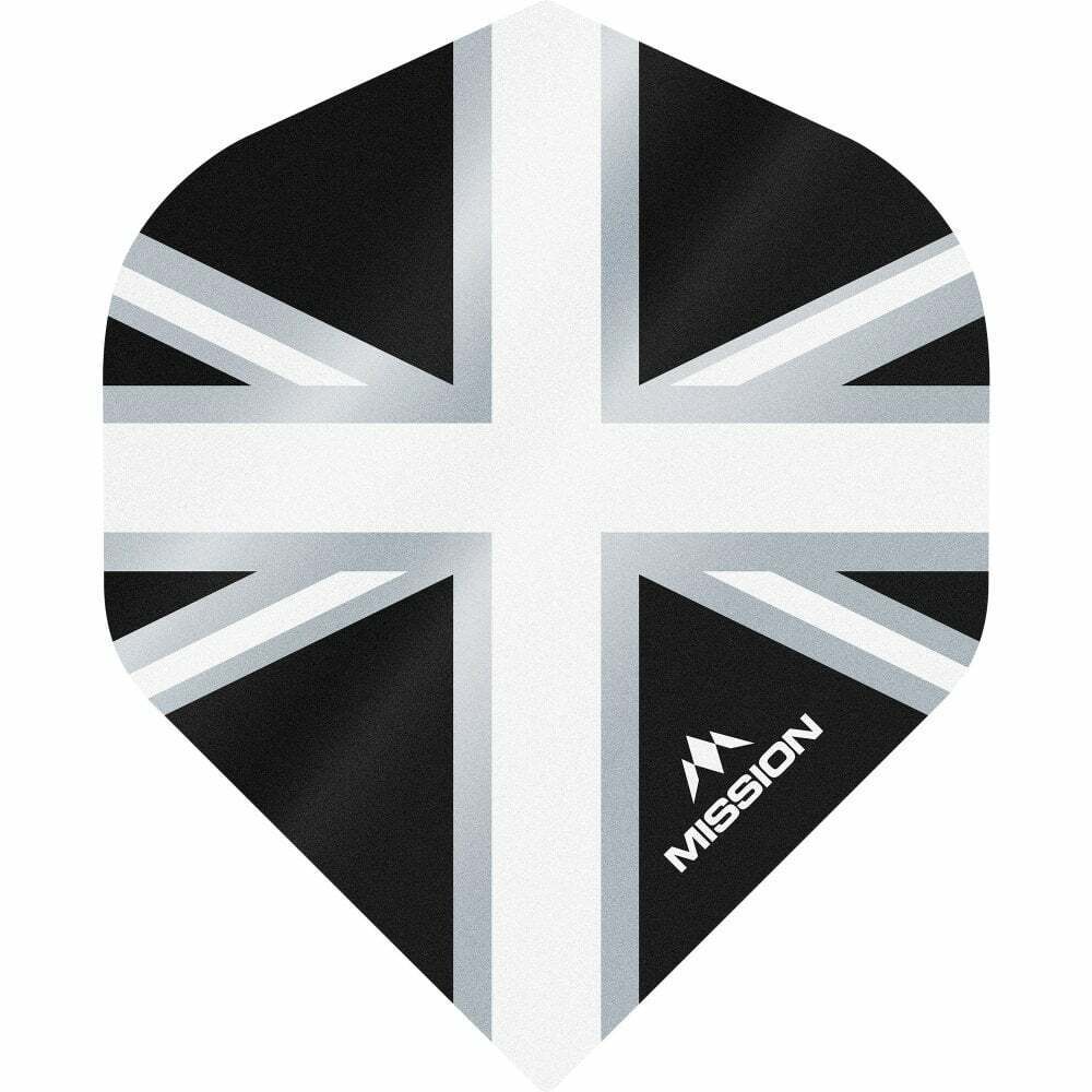Mission Flights 6x Alliance Union Jack White Black Dart Flight Standard No2 2er Set (6x Flights) 2er Set (6x Flights) - Dart forest