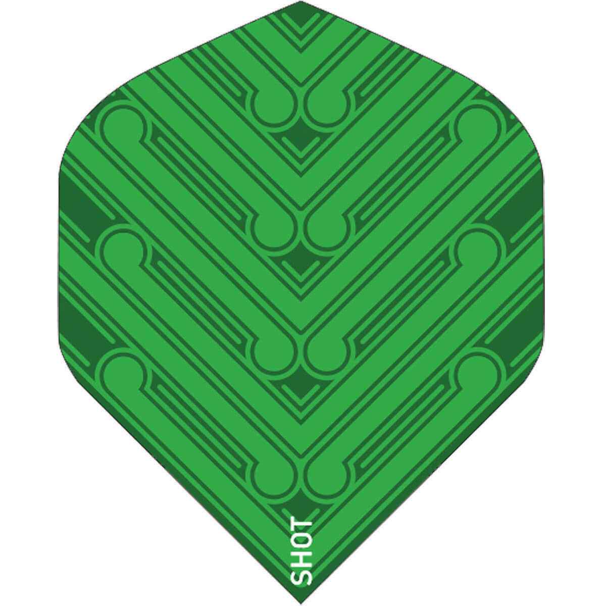 Shot Flights 6x Manu Green Standard 100 Mikron Dart Flight Darts Dartflight 2er Set (6x Flights) 2er Set (6x Flights)