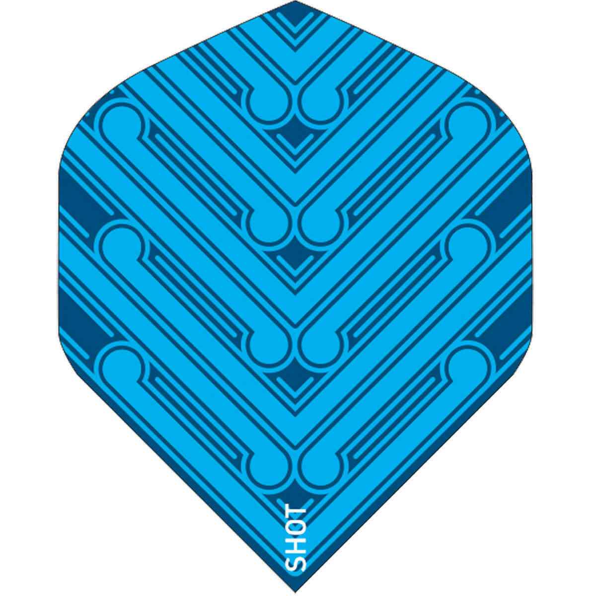 Shot Flights 6x Manu Blue Standard 100 Mikron Dart Flight Darts Dartflight No2 2er Set (6x Flights) 2er Set (6x Flights)