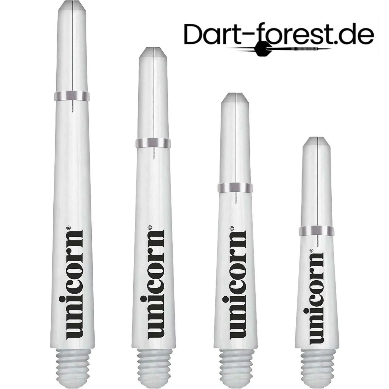 Unicorn Shafts Gripper 4 White in verschiedene Größen Shaft Dart Schaft Weiß Länge Long = 47,0mm
