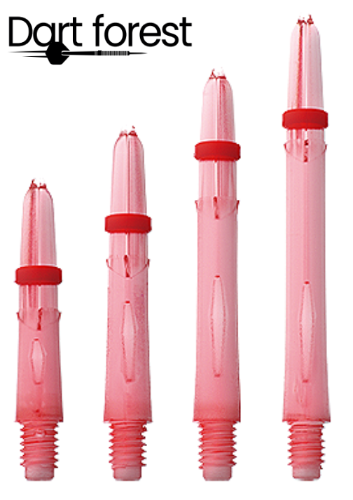 L-Style Laro Dartshaft Clear Red Shaft verschiedene Größen Darts Shafts Dart Rot - Dart forest