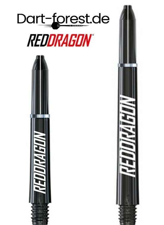 Red Dragon Shafts Street Art Black in verschiedene Größen Dart Shaft Reddragon Größe Short 35mm