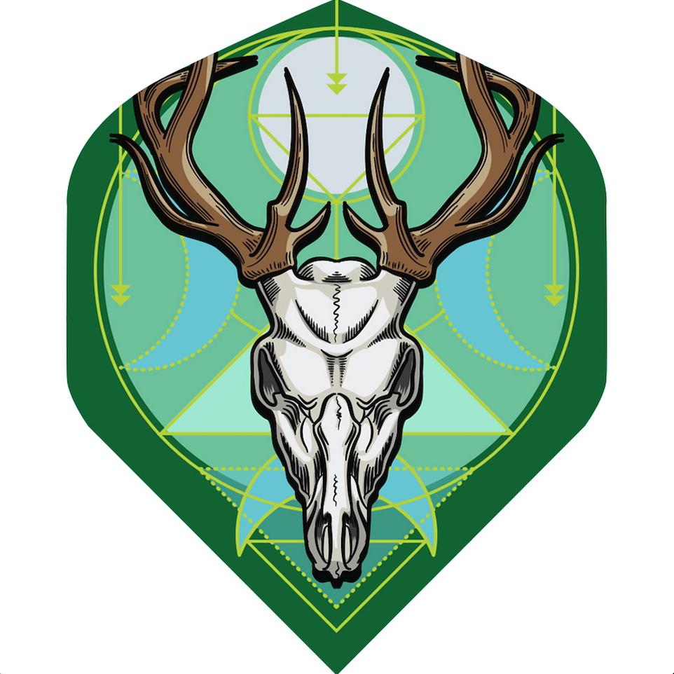 Shot Flights 6x Celt Stag Standard 100 Mikron Dart Flight Darts Dartflight No2 2er Set (6x Flights) 2er Set (6x Flights)