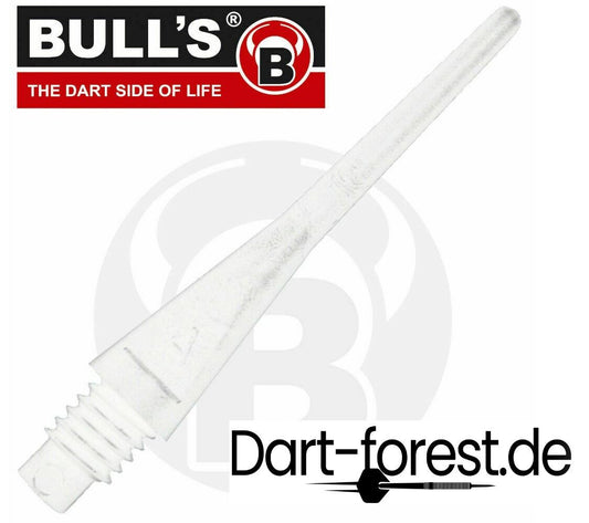 Bulls -100 Stück- AXX Points White Softdart Spitzen E Dart Points Tips Soft 28mm