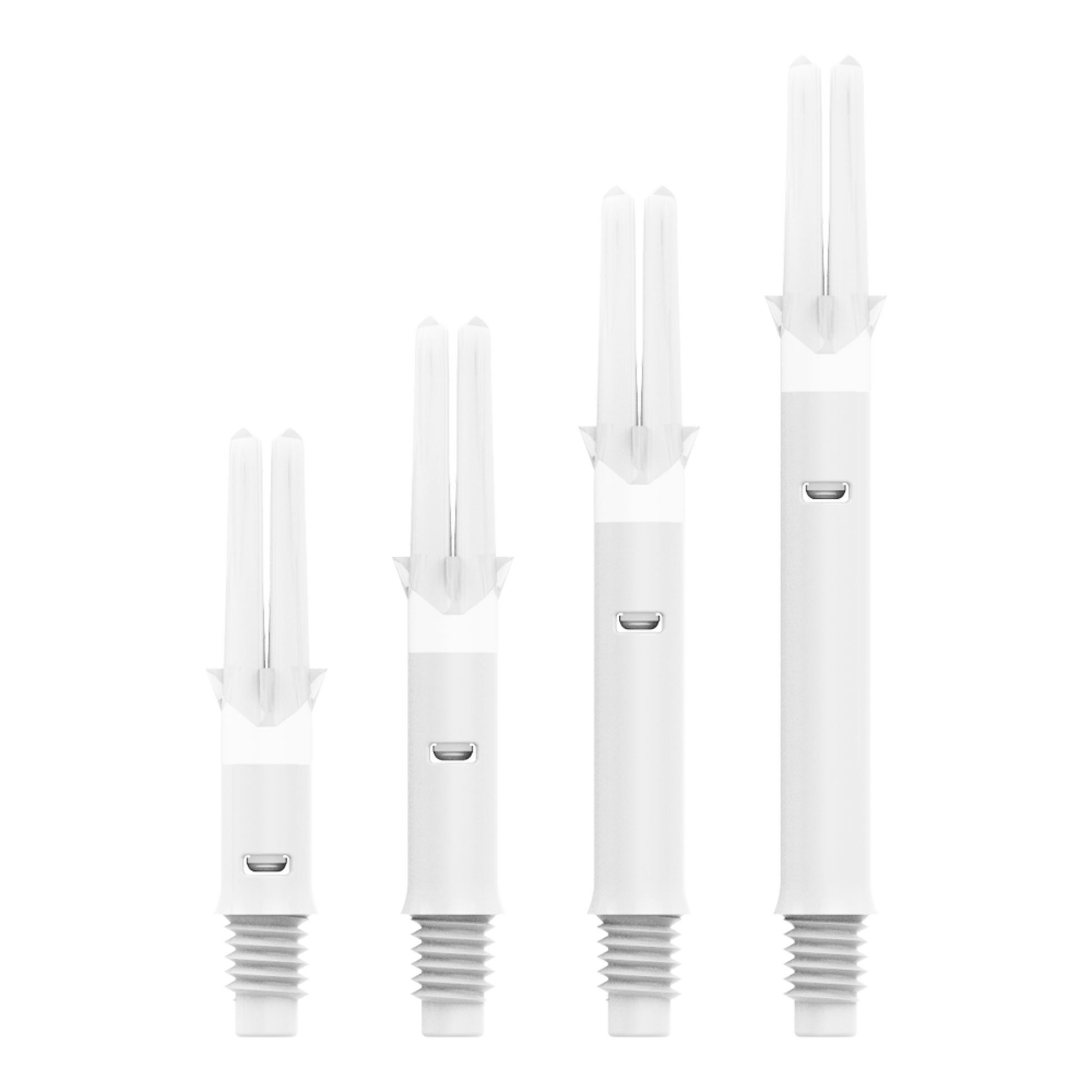 L-Style - L-Shaft Silent Straight Spinner Shaft - White - Dart forest