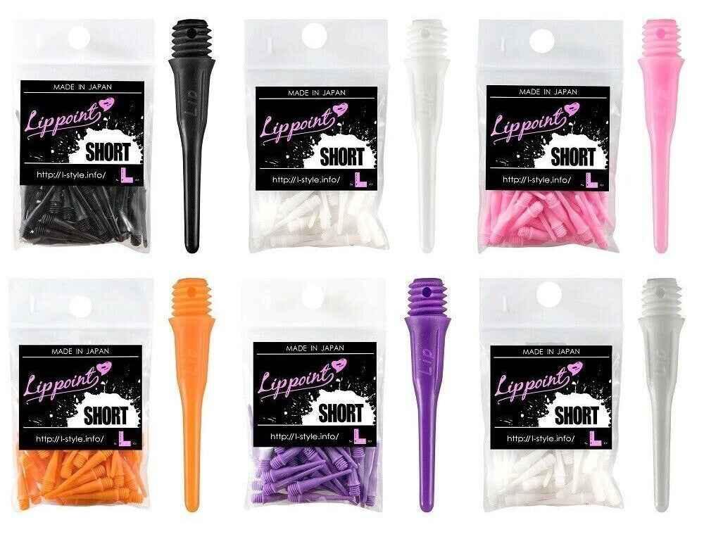 Lippoint Short Dartpfeile in verschiedenen Farben, ideal für Dart-Spiele und Wettkämpfe