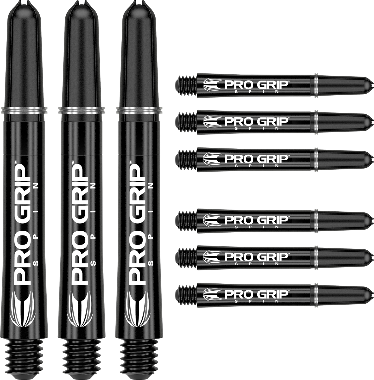 Target - Pro Grip Spin 3er Set Shaft - Black