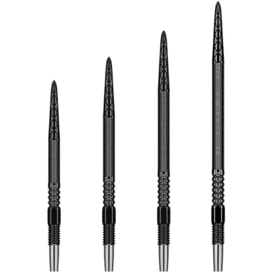 Target Swiss Point DX Dartspitzen in Schwarz in verschiedenen Längen