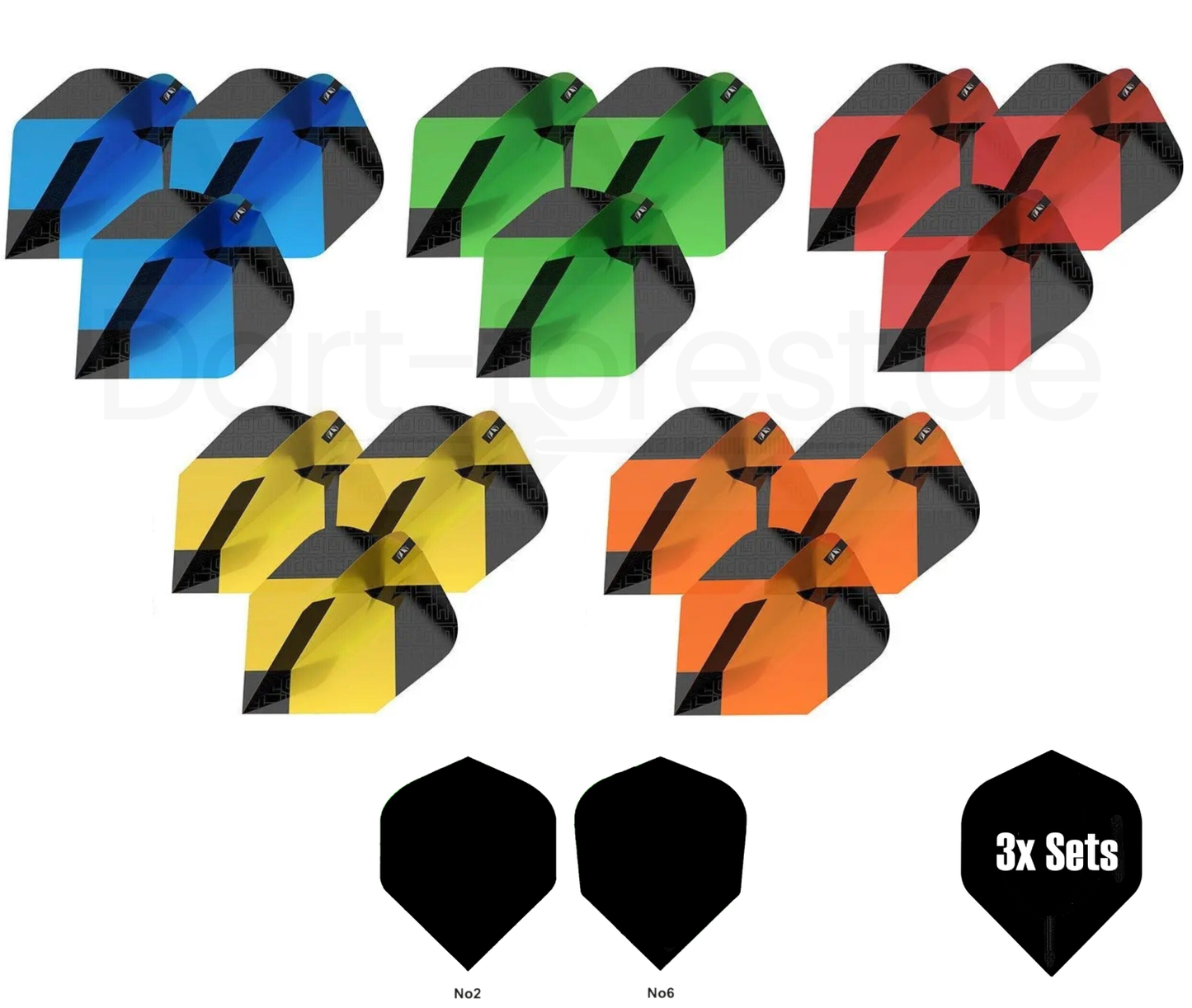 Target - Pro. Ultra Tag Flights - Dartflights - Dart forest